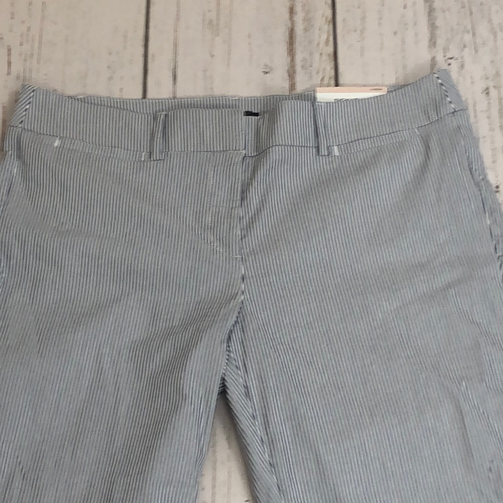 🆕 Ann Taylor Signature Crop Length Striped Pants - Picture 5 of 15